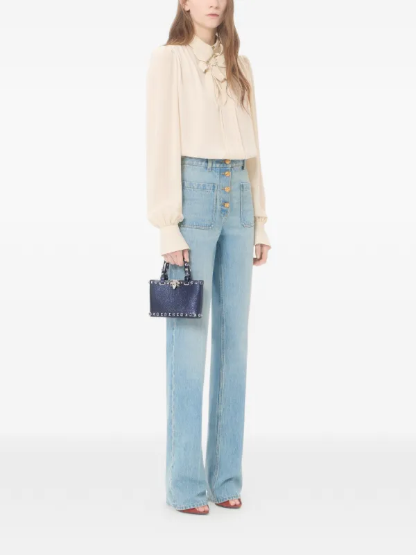Valentino Garavani ロックスタッズ トートバッグ ミニ | ブルー