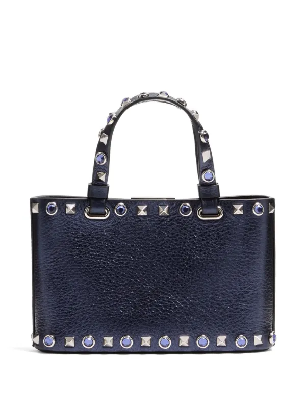 Valentino Garavani ロックスタッズ トートバッグ ミニ | ブルー
