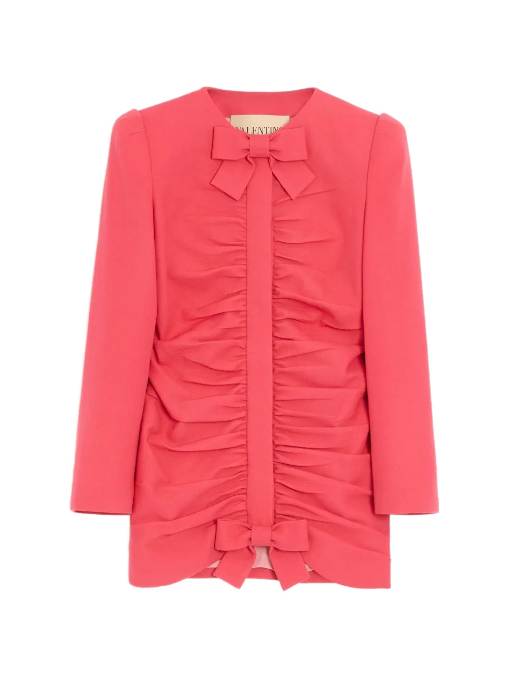 Valentino Garavani crispy light wool jacket dress - Rosa