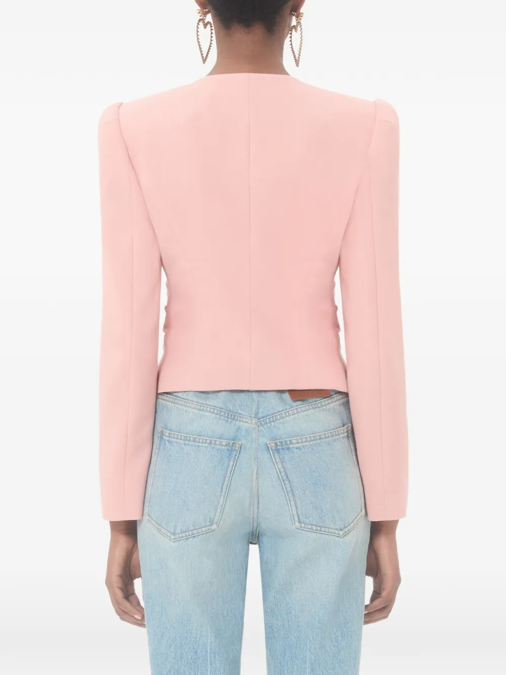 Valentino Garavani Cropped jack van wol Roze