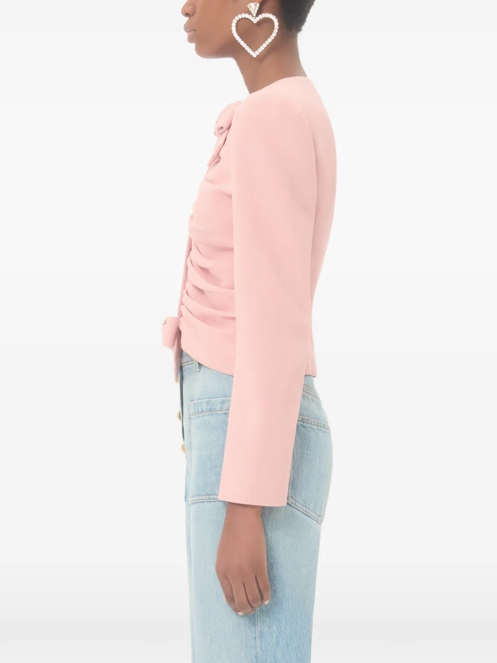 Valentino Garavani Cropped jack van wol Roze