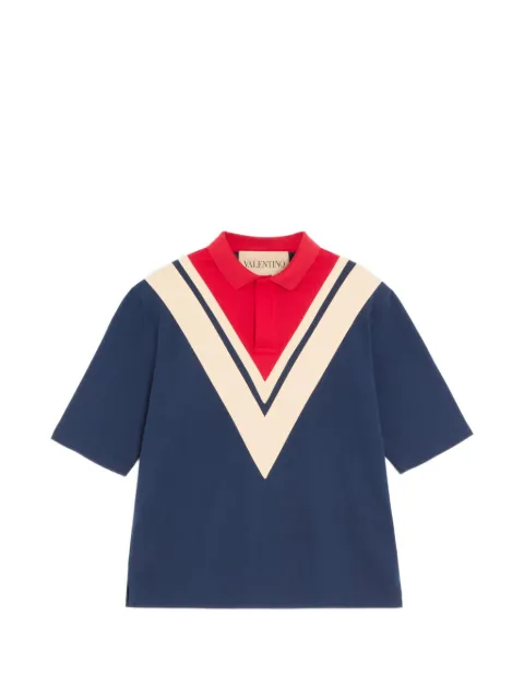 Valentino Garavani playera tipo polo con V estampado