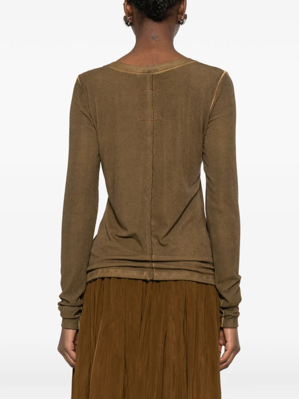 Uma Wang Blouse met ronde hals Bruin