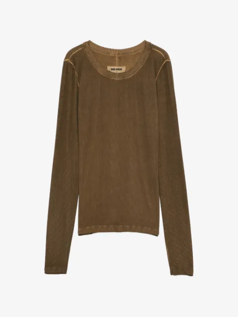 Uma Wang Bluse mit rundem Ausschnitt