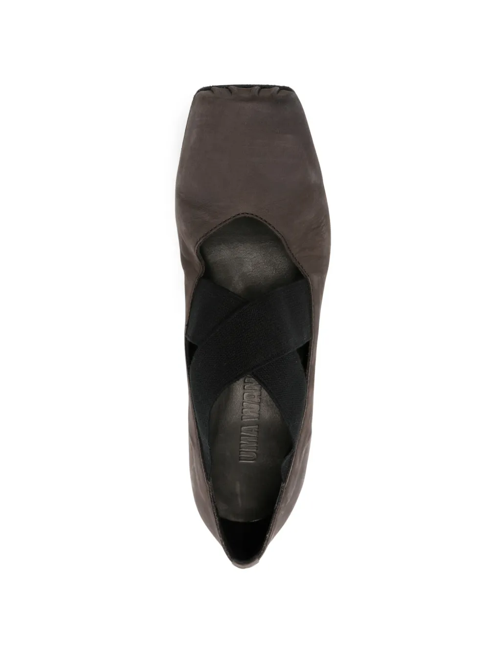 Uma Wang block-heel leather heeled pumps Bruin