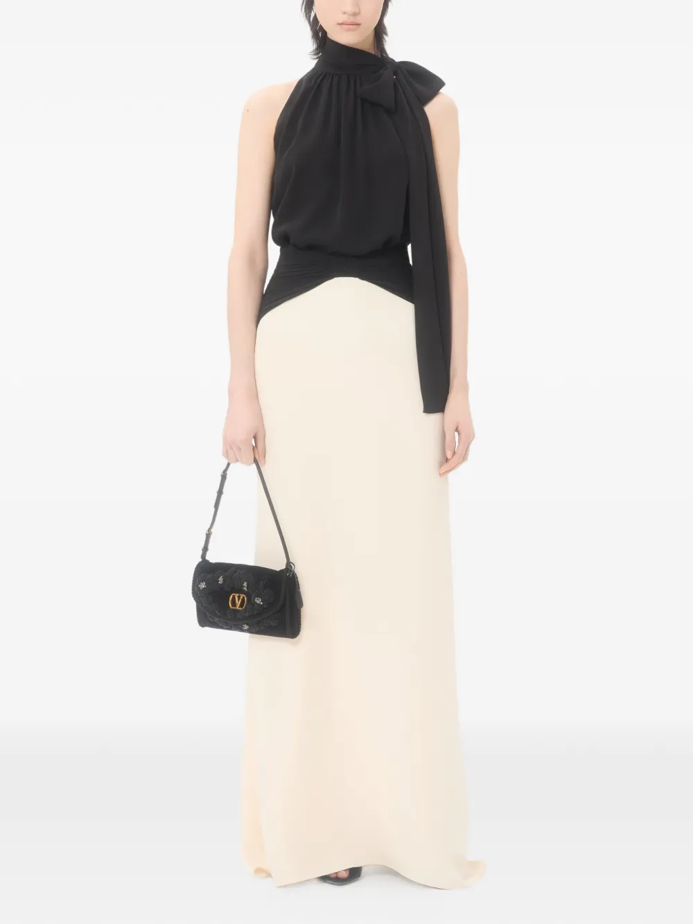 Valentino Garavani Cady Couture rok Beige