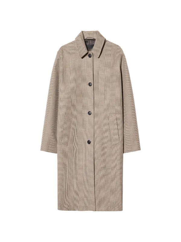 Nili Lotan Watson Plaid Coat in Neutrals