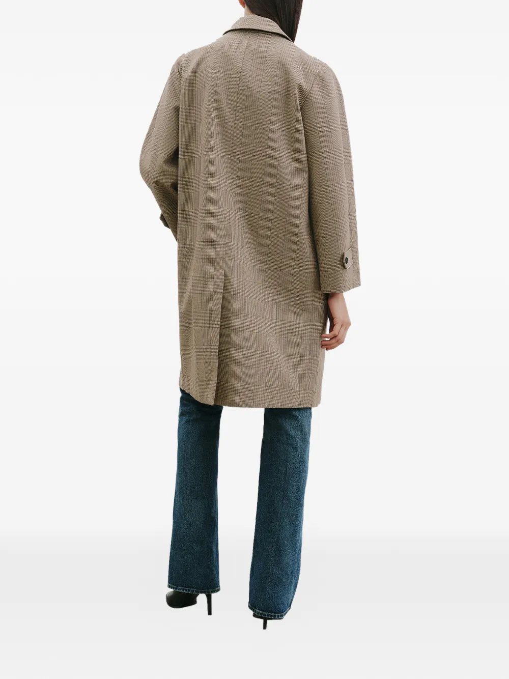  Nili Lotan Watson Plaid Coat - Neutrals 