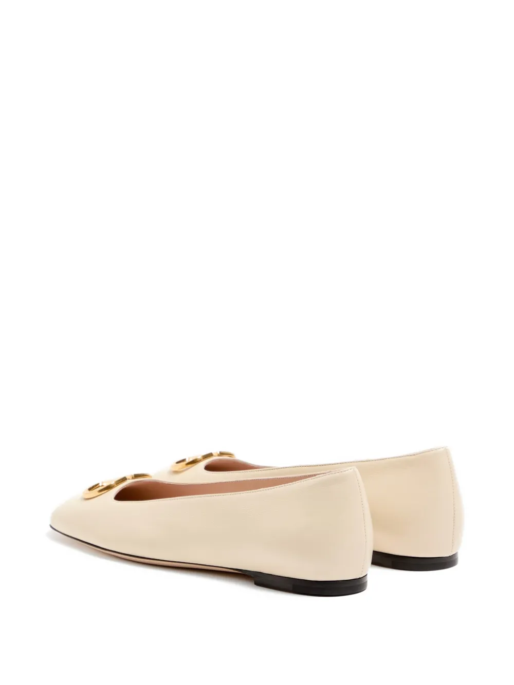 Valentino Garavani VLogo Signature ballerina's Beige