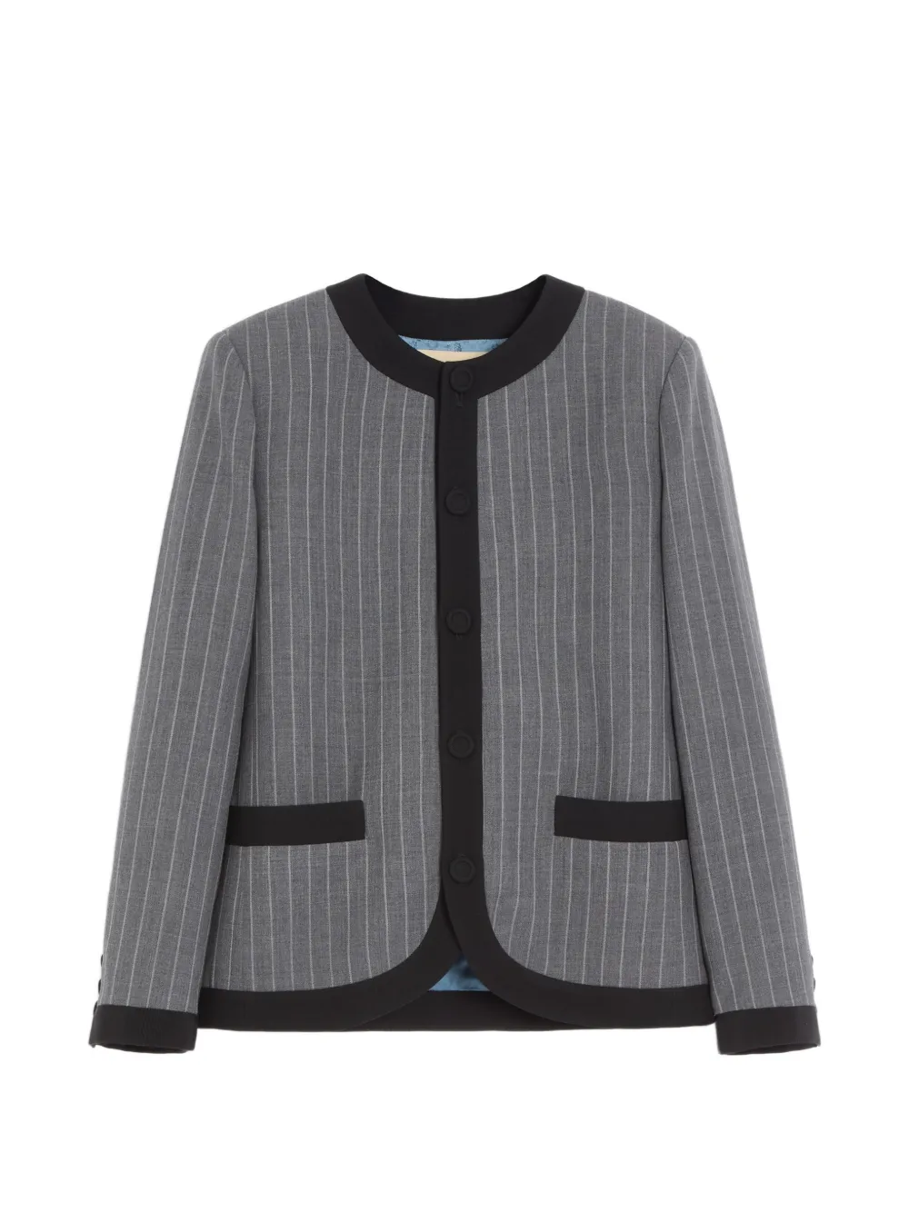 Valentino Garavani Jacke mit Nadelstreifen - Grau