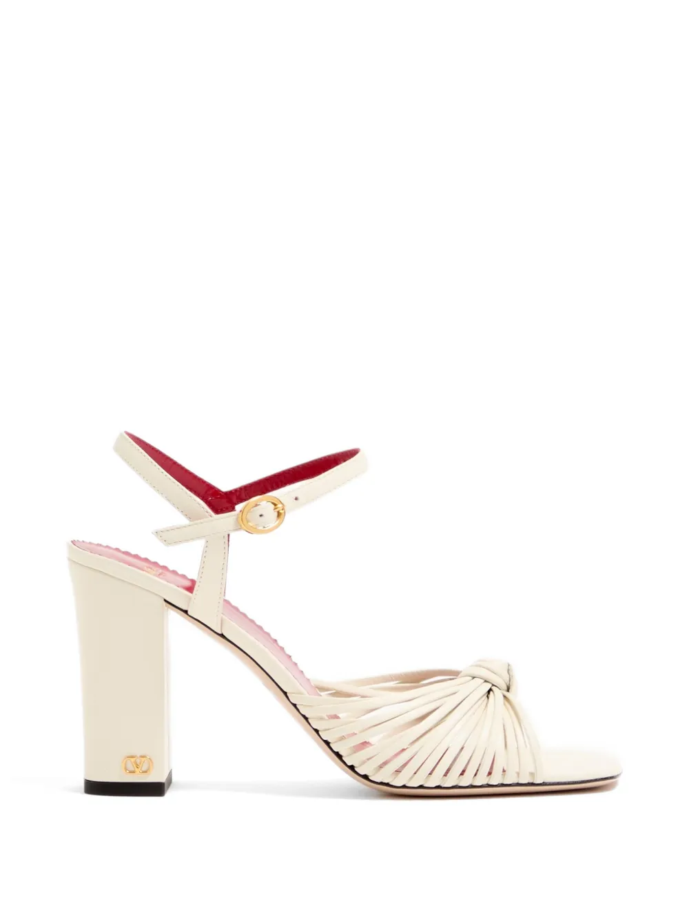 Valentino Garavani Annet kidskin sandalen 90 mm Wit