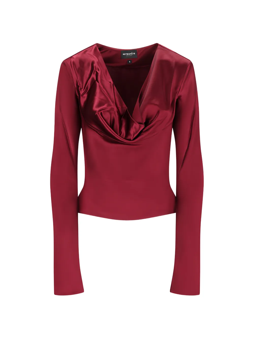 Retrofete Nerissa draped top - Rosso