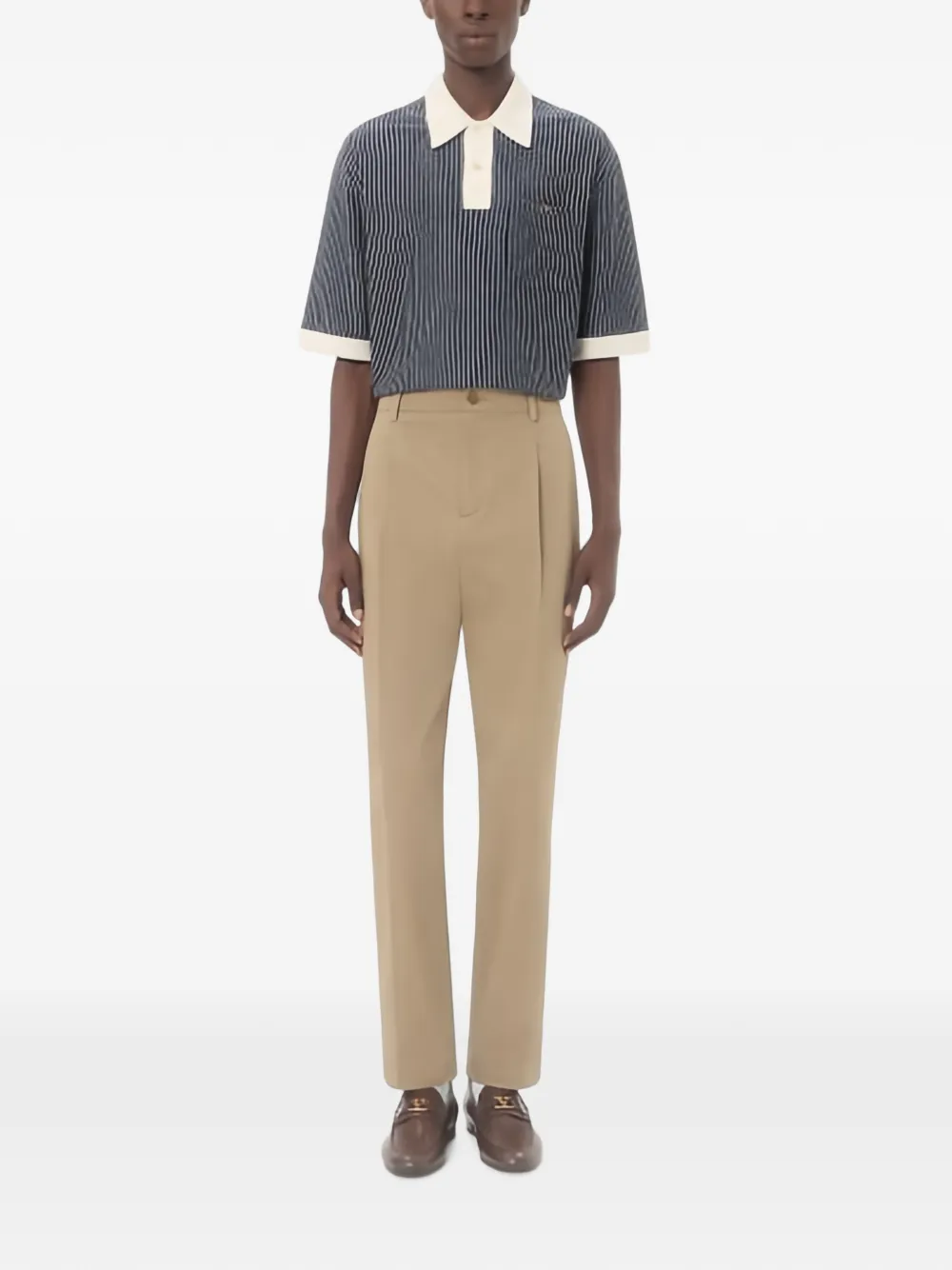 Valentino Garavani Straight plooibroek Beige