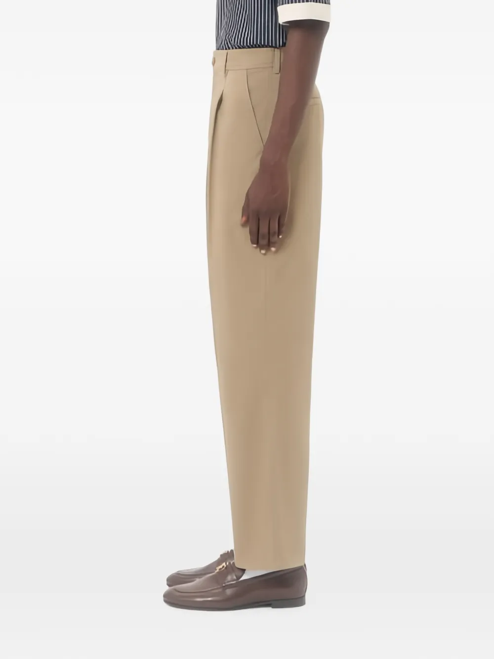 Valentino Garavani Straight plooibroek Beige
