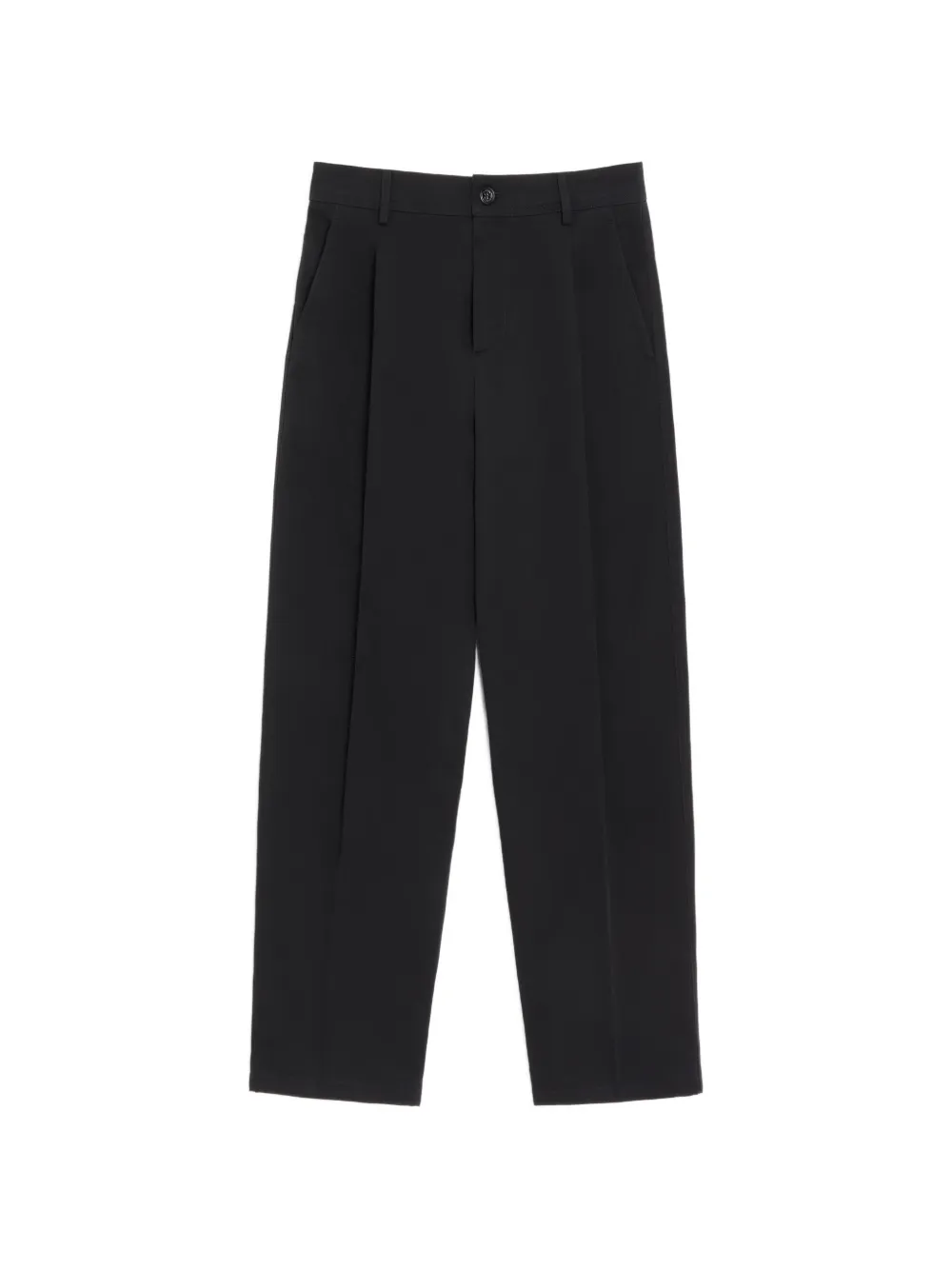 Valentino Garavani cotton gabardine pants with VLogo embroidery - Black