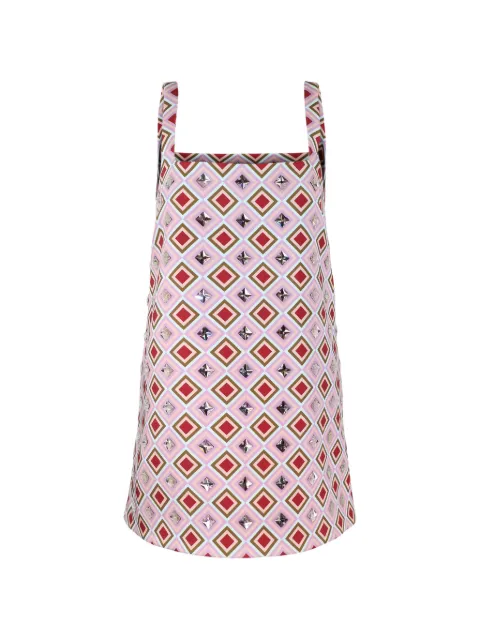 Retrofête Zephyra geometric mini dress