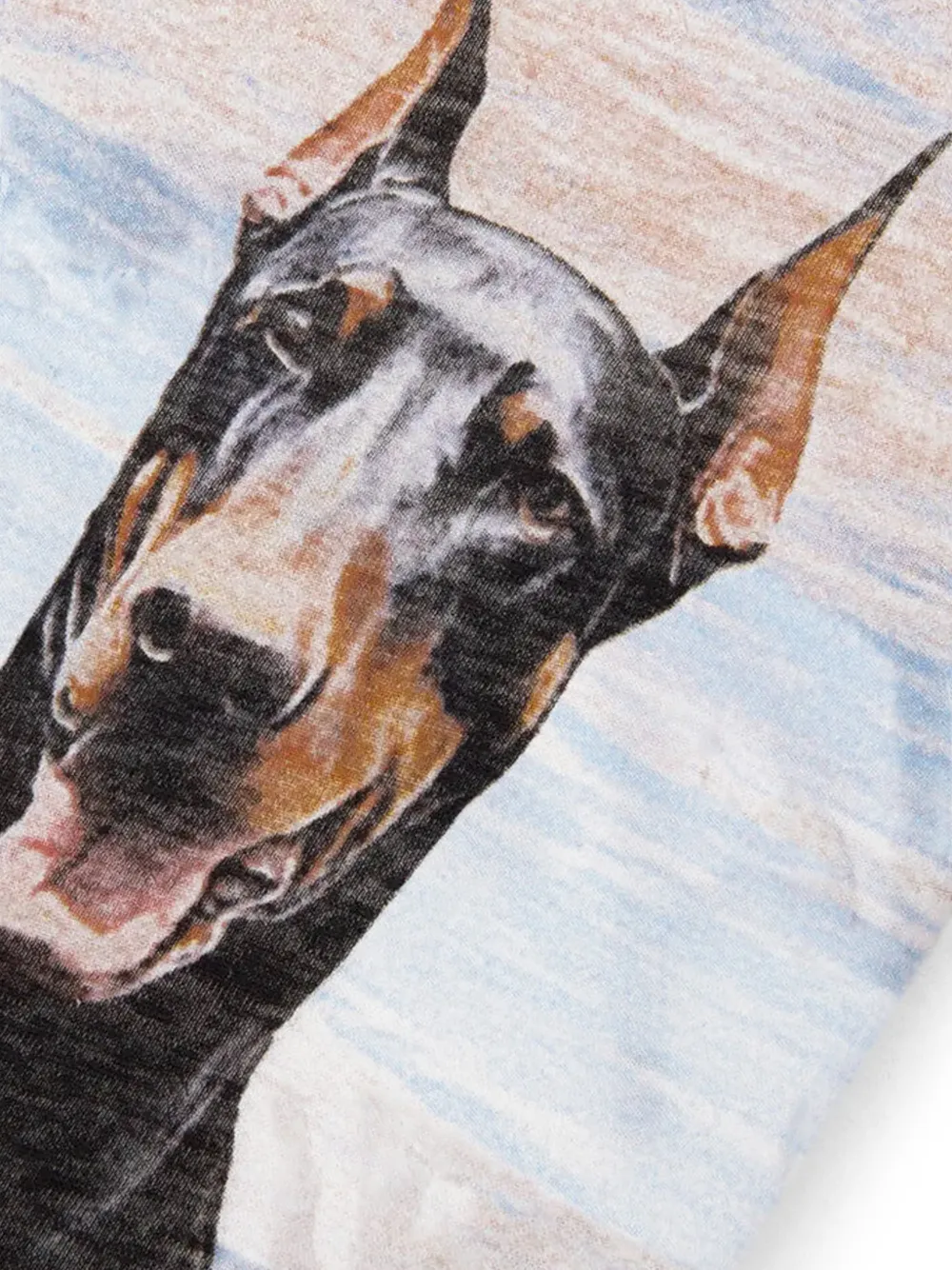 Represent T-shirt met Dobermans-print Beige