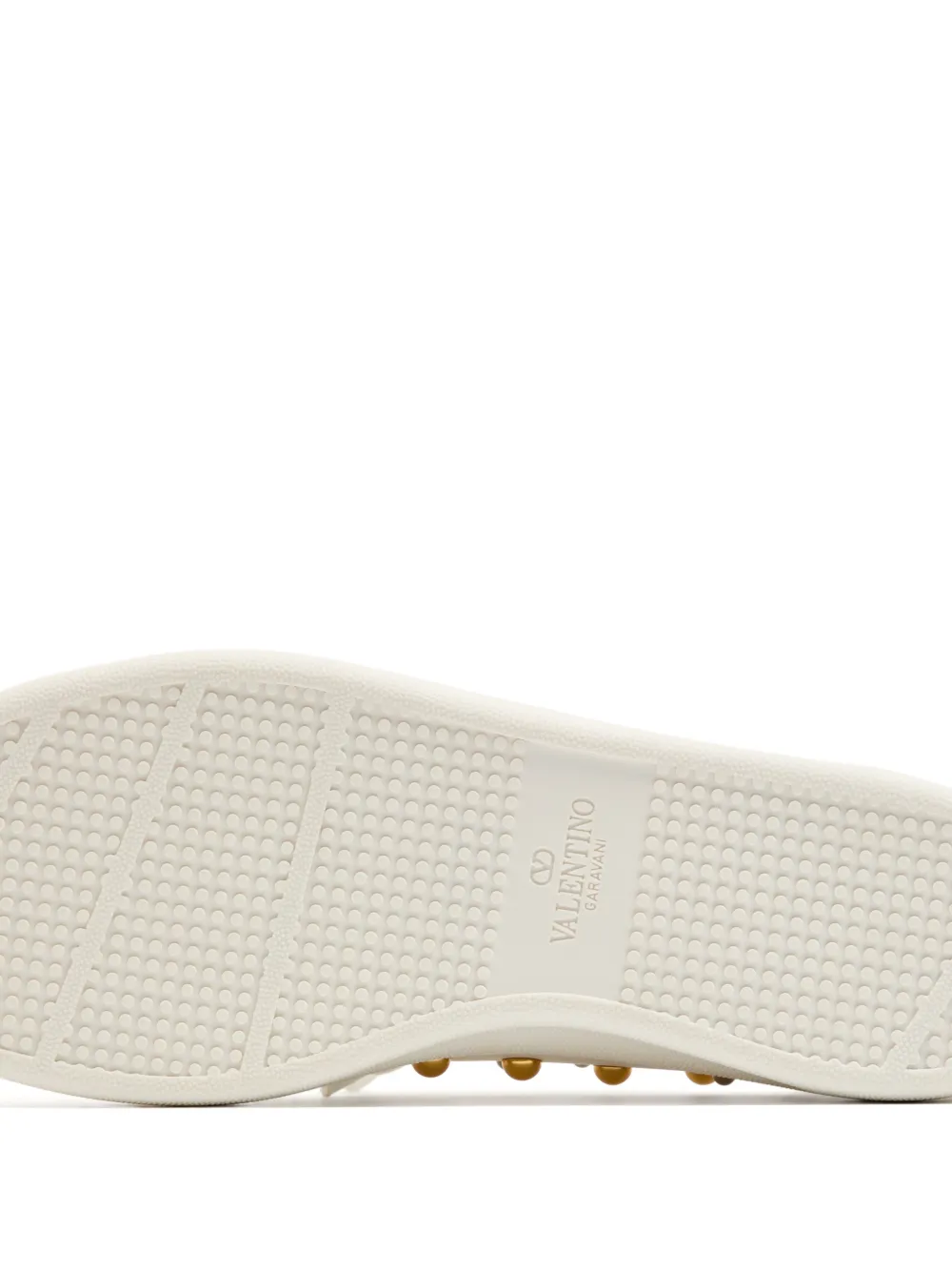 Valentino Garavani Royco sneakers van nappa kalfsleer met studs Wit
