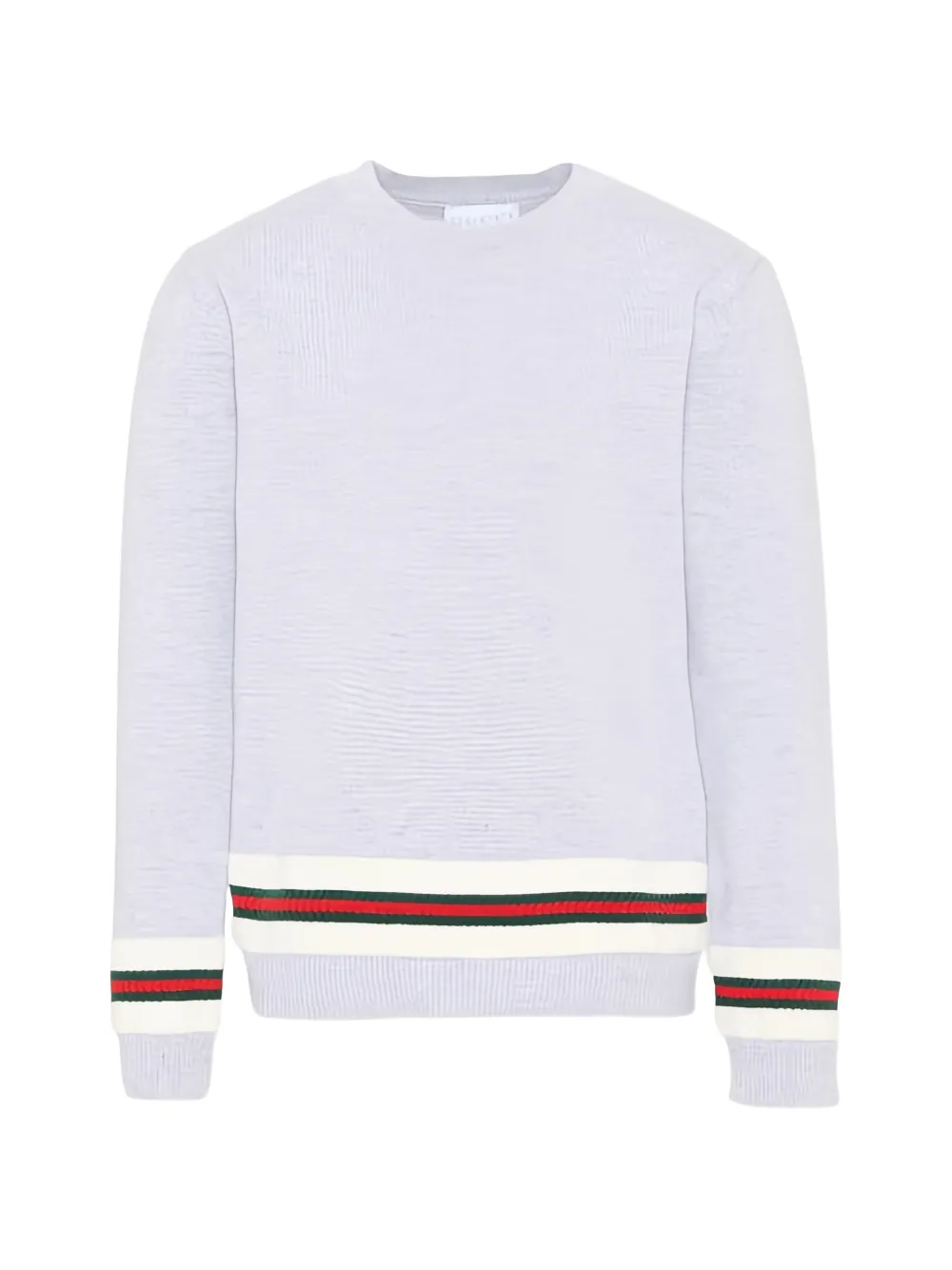 Gucci Kids Pullover mit Streifendetail - Grau