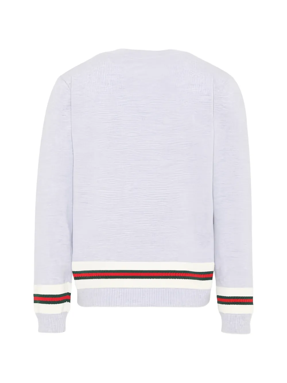  Gucci Kids Striped-detail Sweater - Grey 