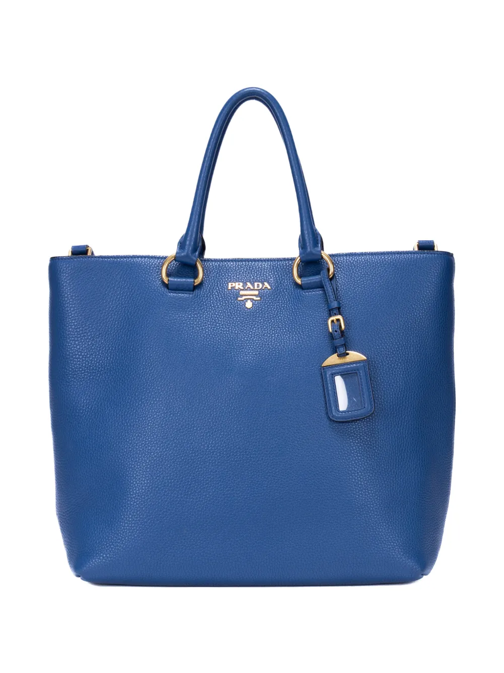 Prada Pre-Owned Phoenix pebble-grain top handle bag - Blu