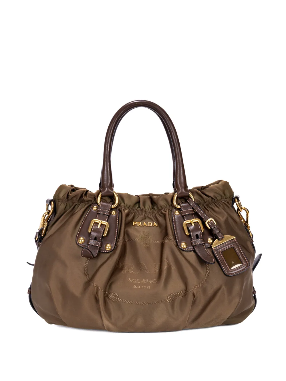 Prada Pre-Owned logo tote bag - Marrone