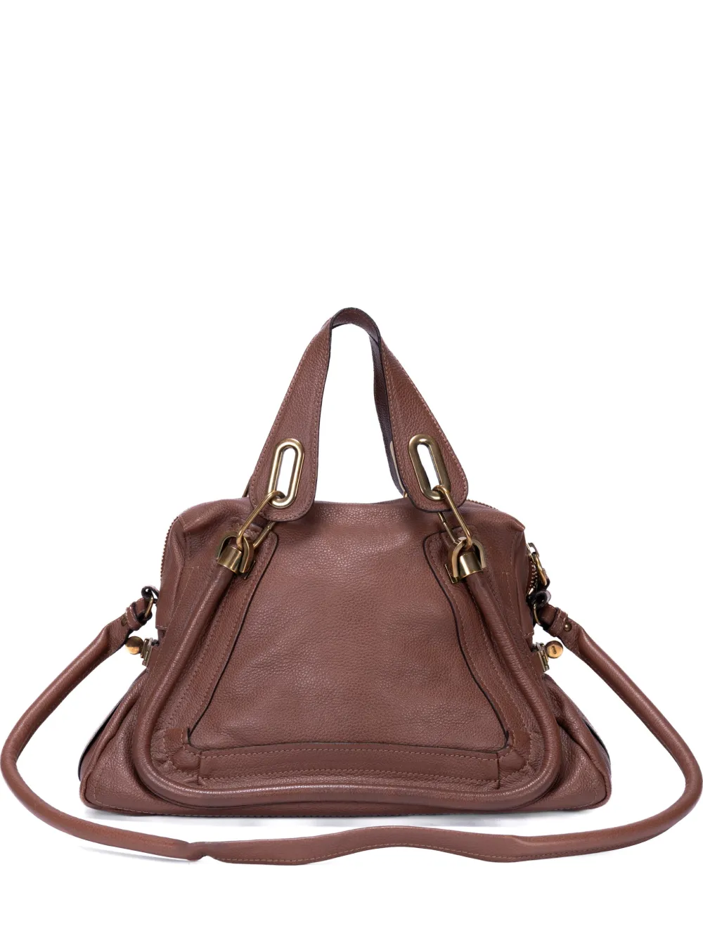 Chloé Pre-Owned Paraty brown leather handbag - Marrone