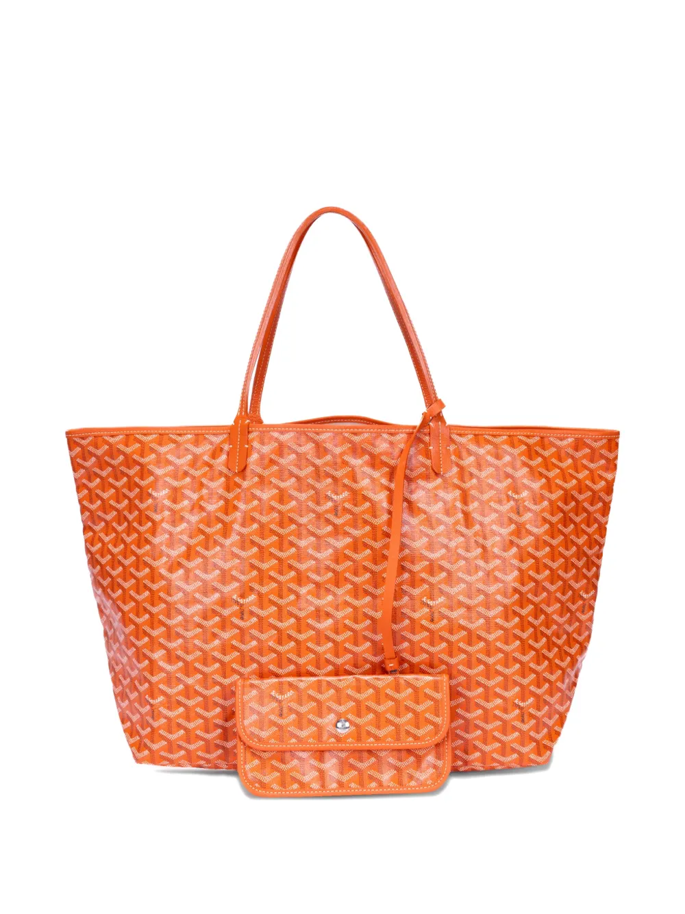 Goyard Pre-Owned Saint Louis orange print tote bag - Arancione