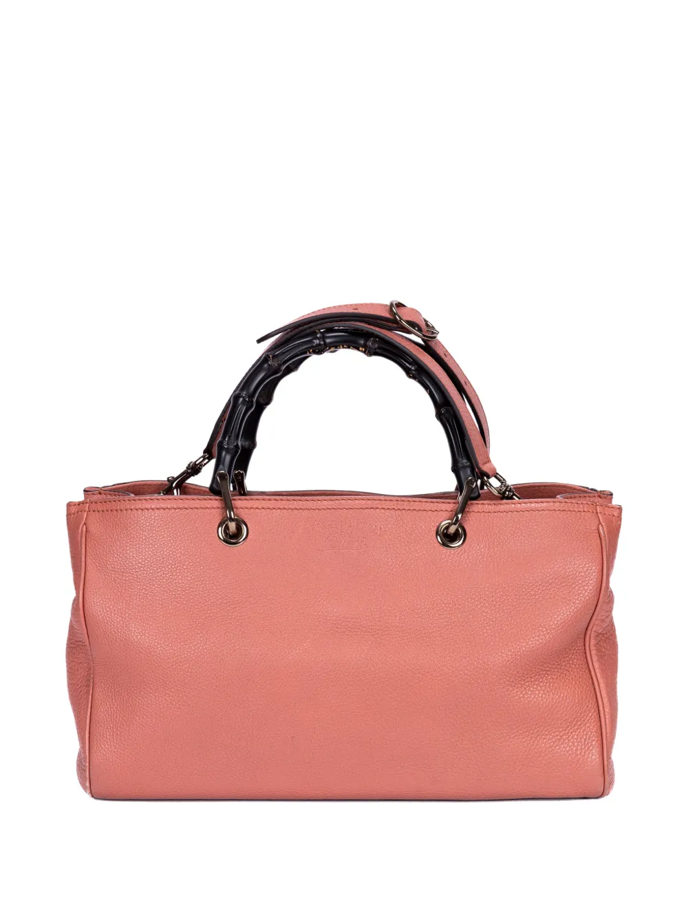Gucci Pre-Owned bamboo-handle leather tote bag - Rosa