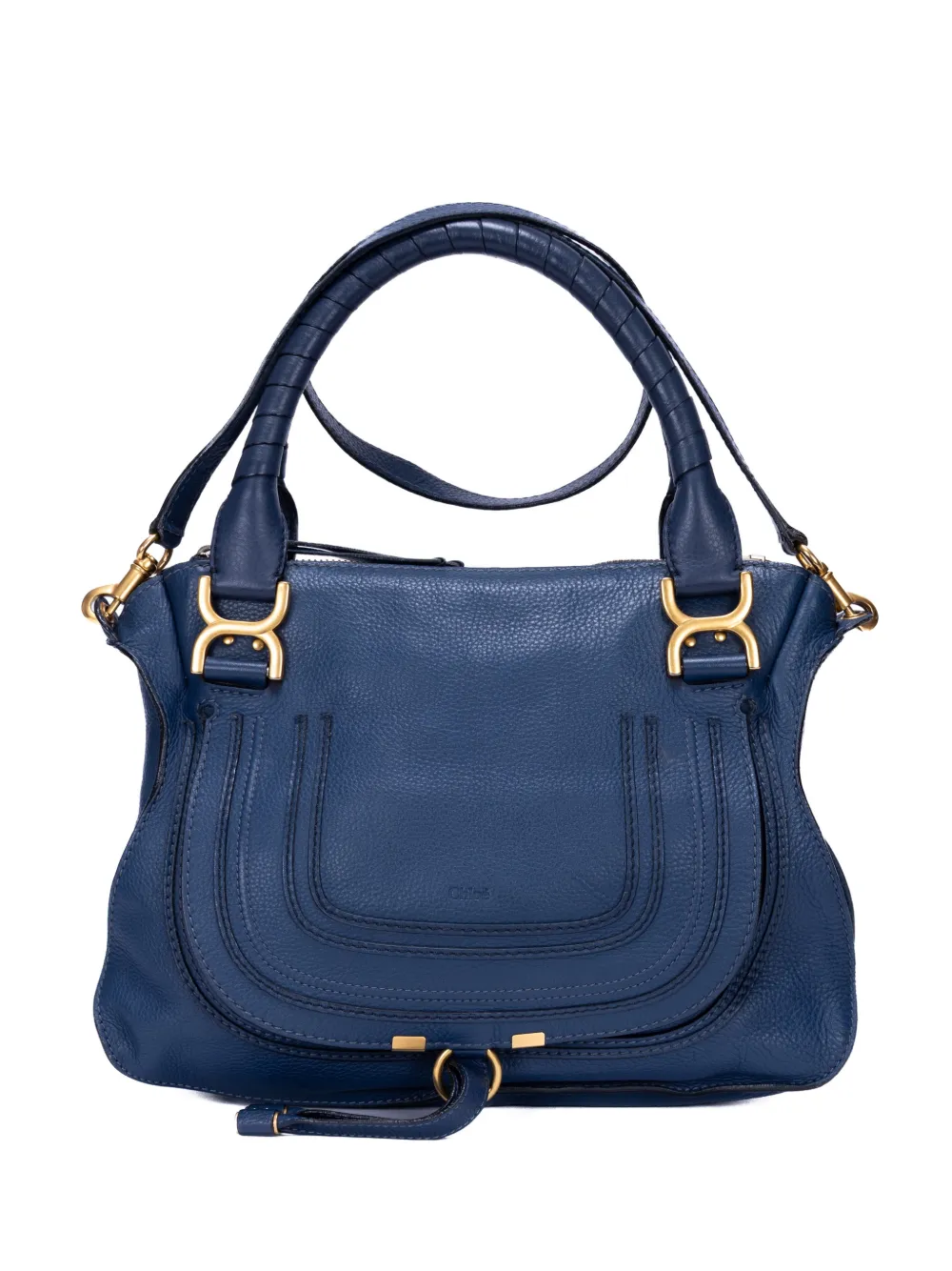 Chloé Pre-Owned Marcie braided leather handbag - Blu