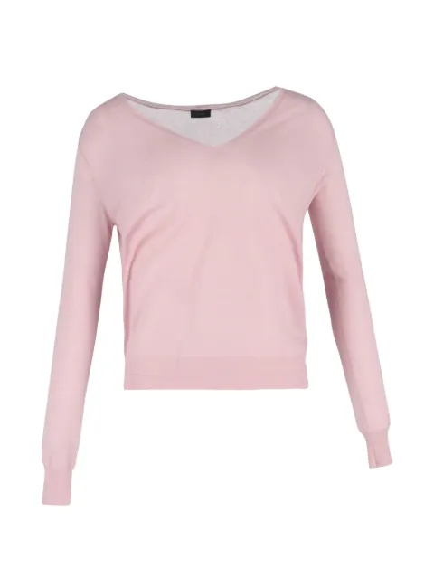JOSEPH V-neck wool sweater