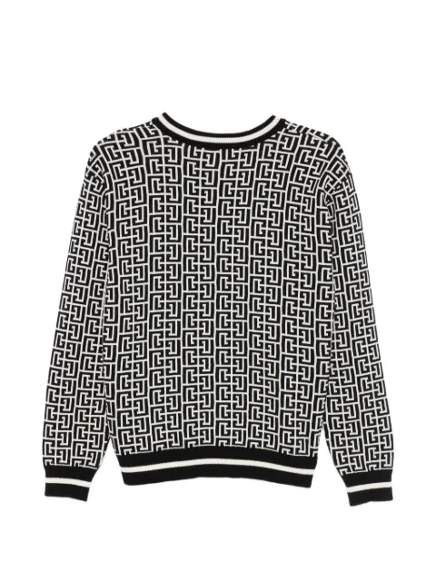 Balmain Kids patterned button cardigan