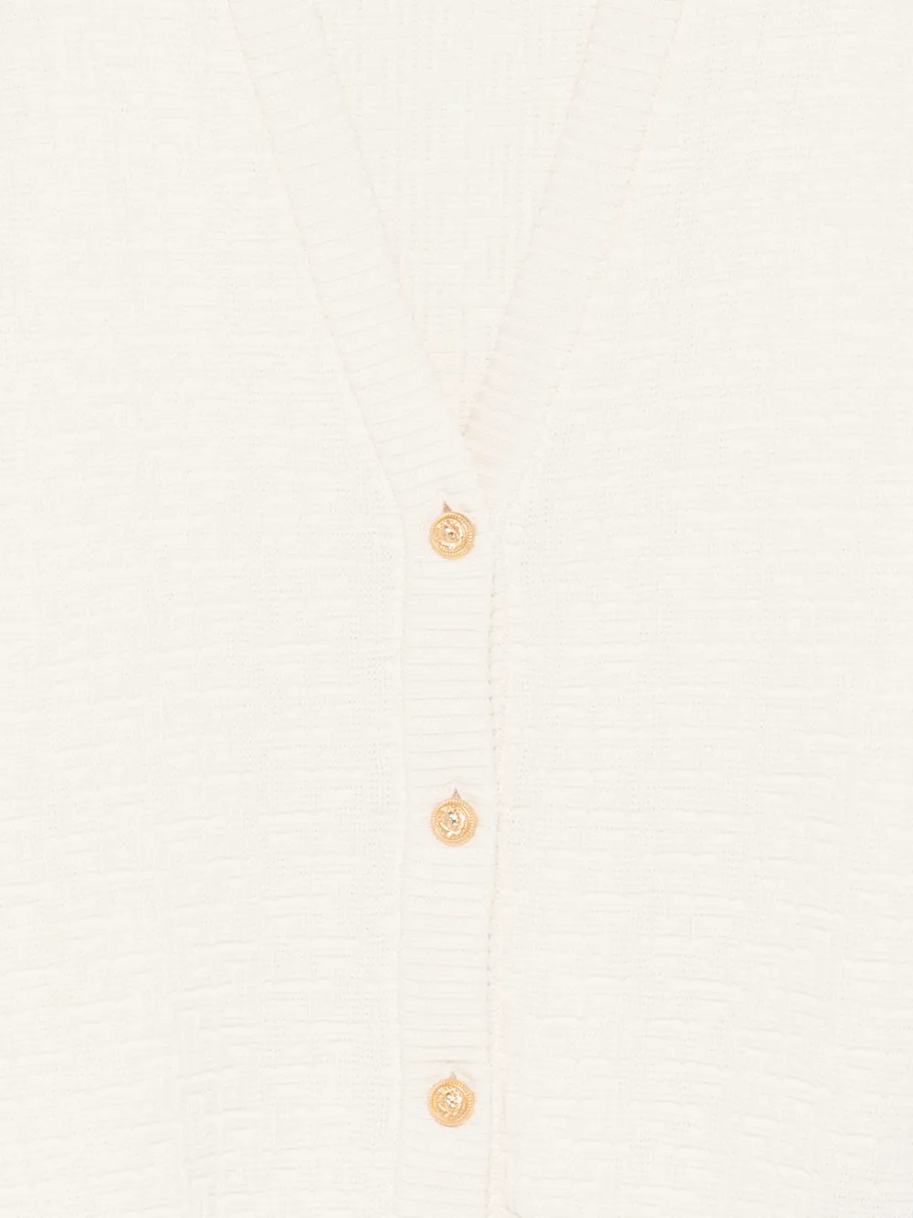  Balmain Kids Buttoned Cardigan - Neutrals 
