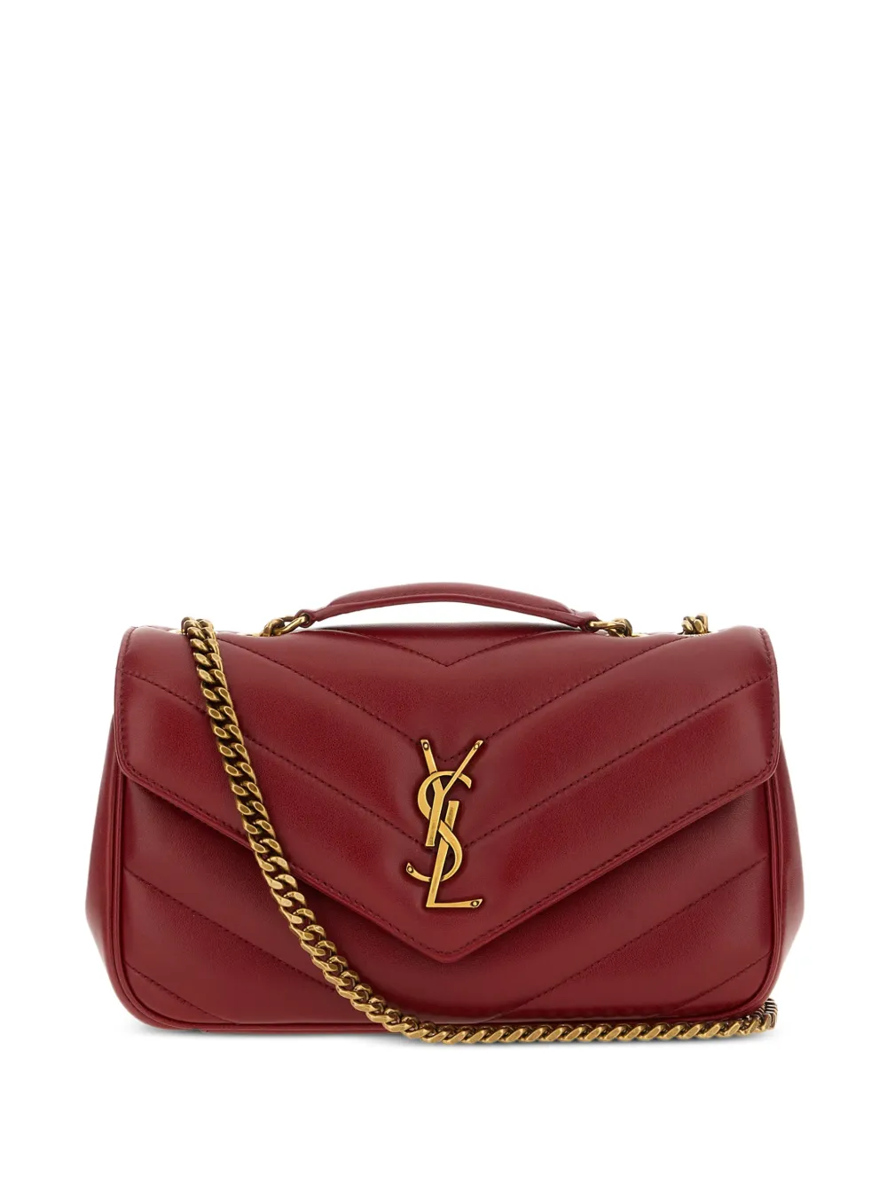 Saint Laurent small Loulou leathershoulder bag - Rot