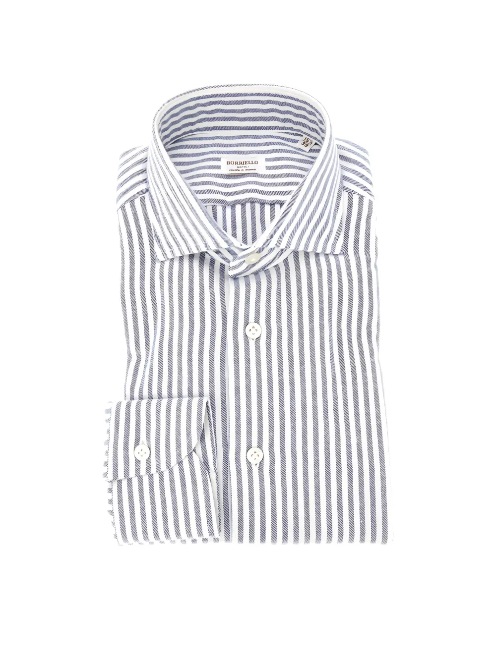 BORRIELLO NAPOLI striped shirt - Blau