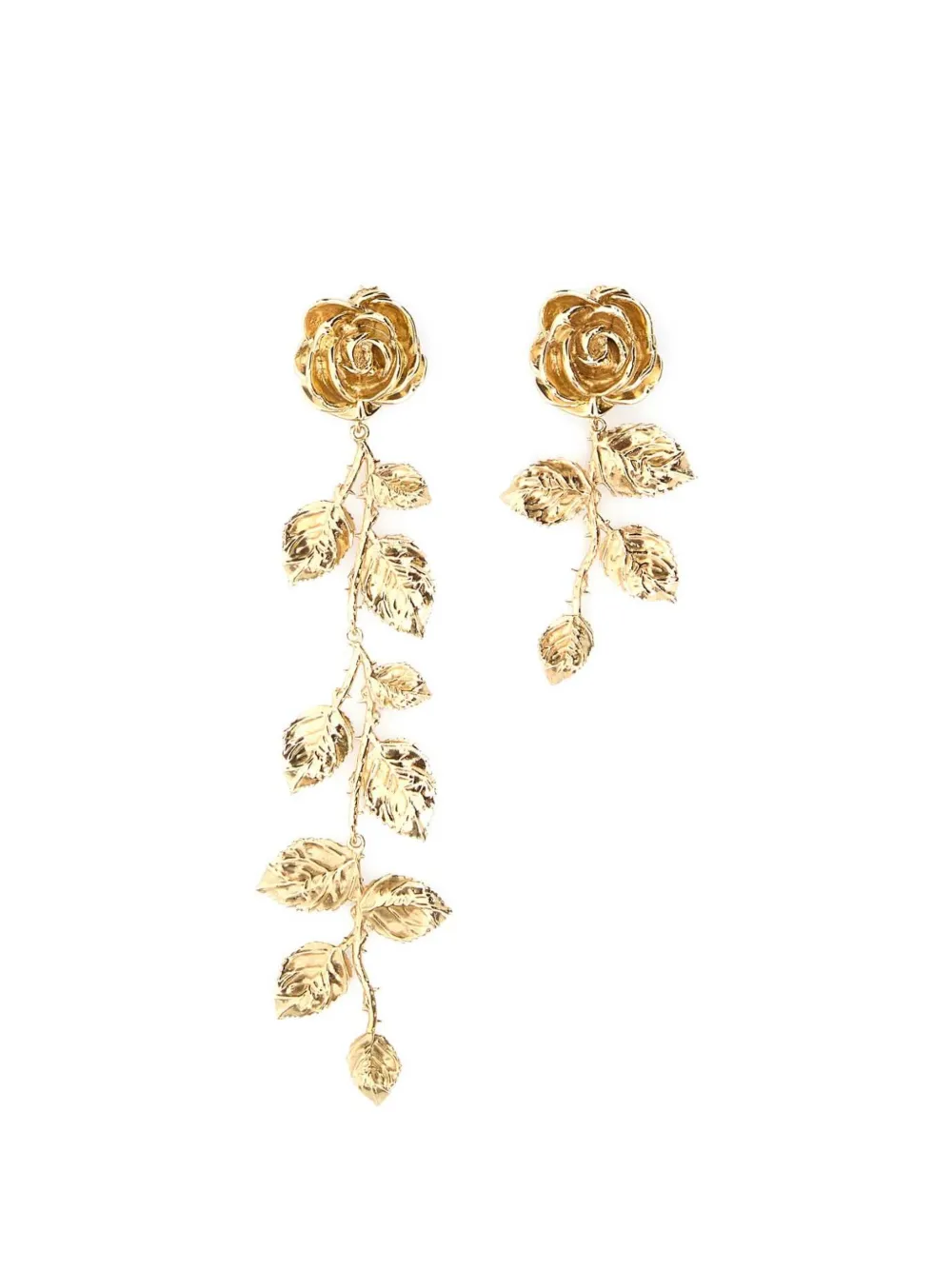 Magda Butrym rose metal earrings - Oro