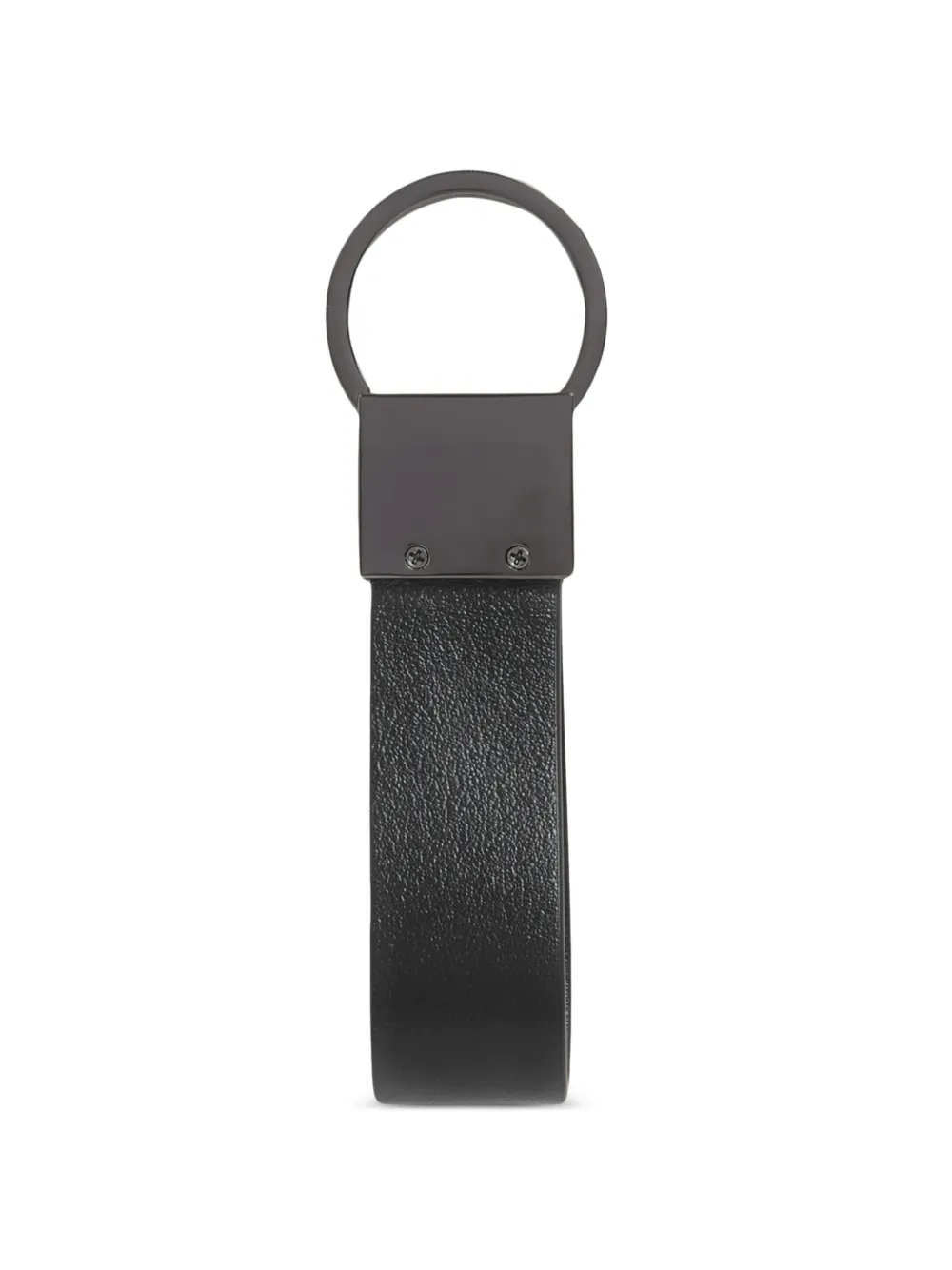  Lancel Dragonne Leather Keyring - Black 
