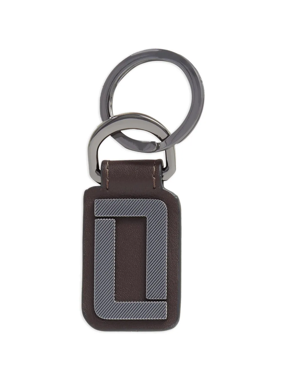  Lancel Double L Keyring - Brown 