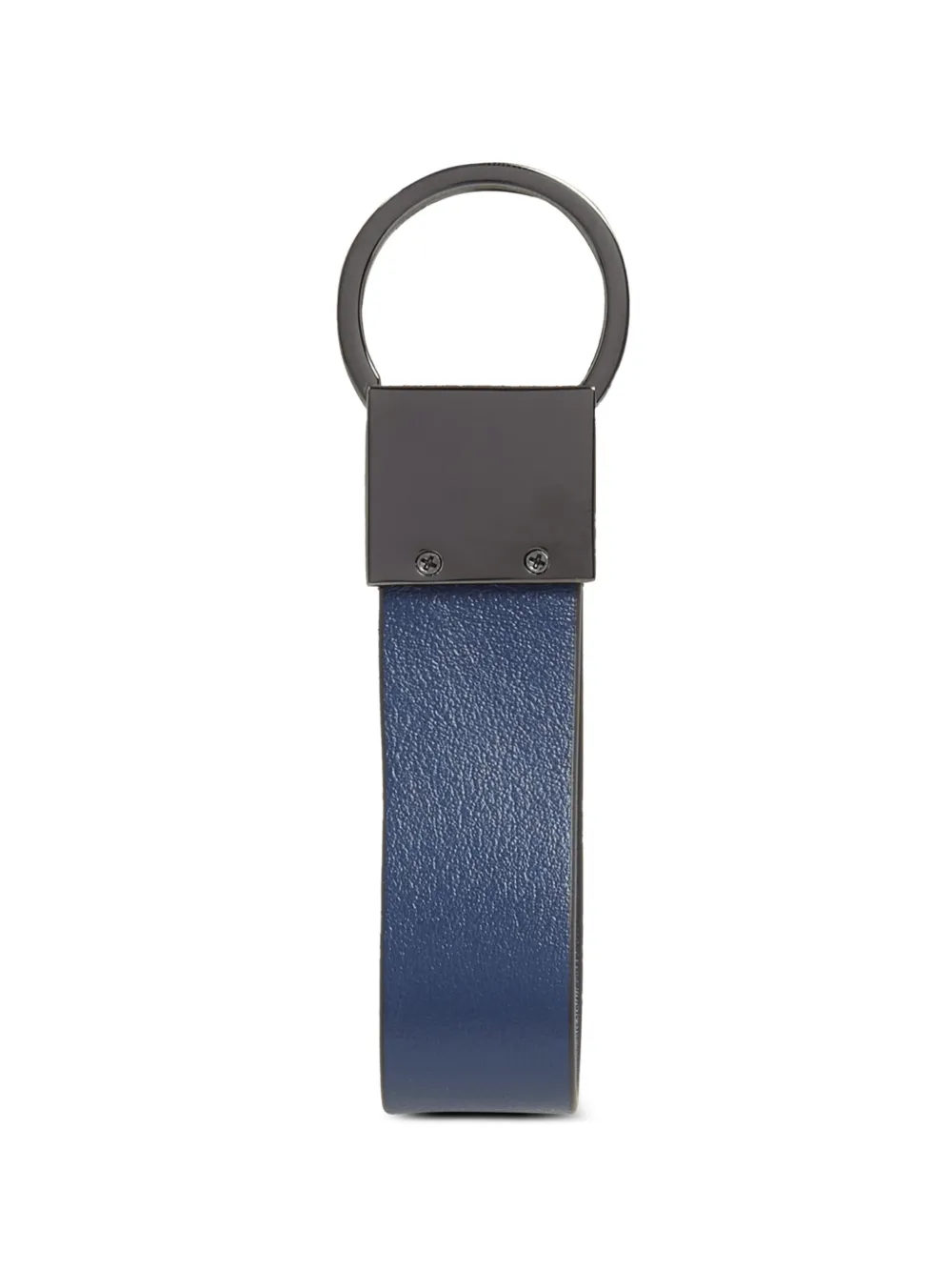  Lancel Dragonne Cowhide Leather Keyring - Blue 
