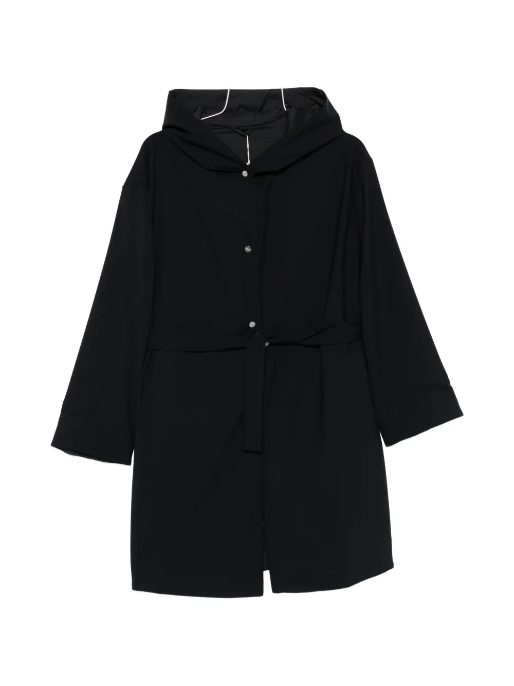 Herno Hooded Reversible Parka In Black