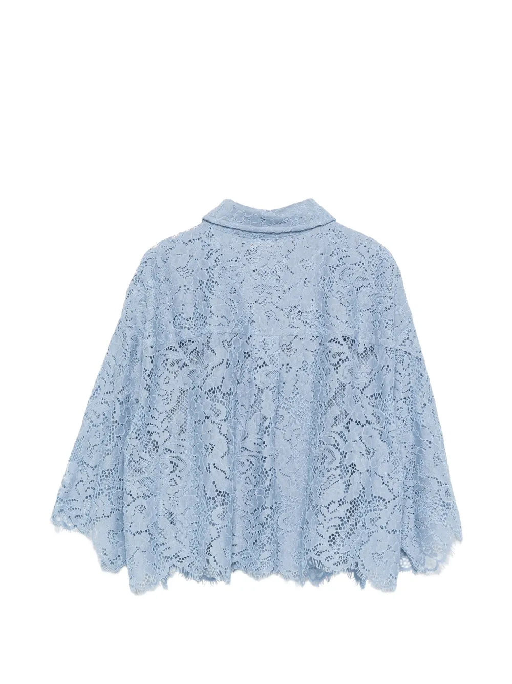  Michael Kors Lace-overlay Shirt - Blue 