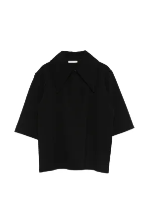 DRIES VAN NOTEN Draped Brooch t-shirt | Black | FARFETCH