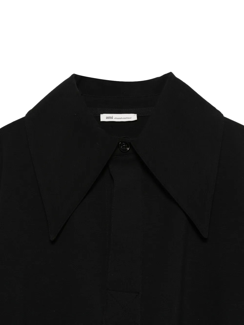 AMI Paris Polotop met korte mouwen Zwart