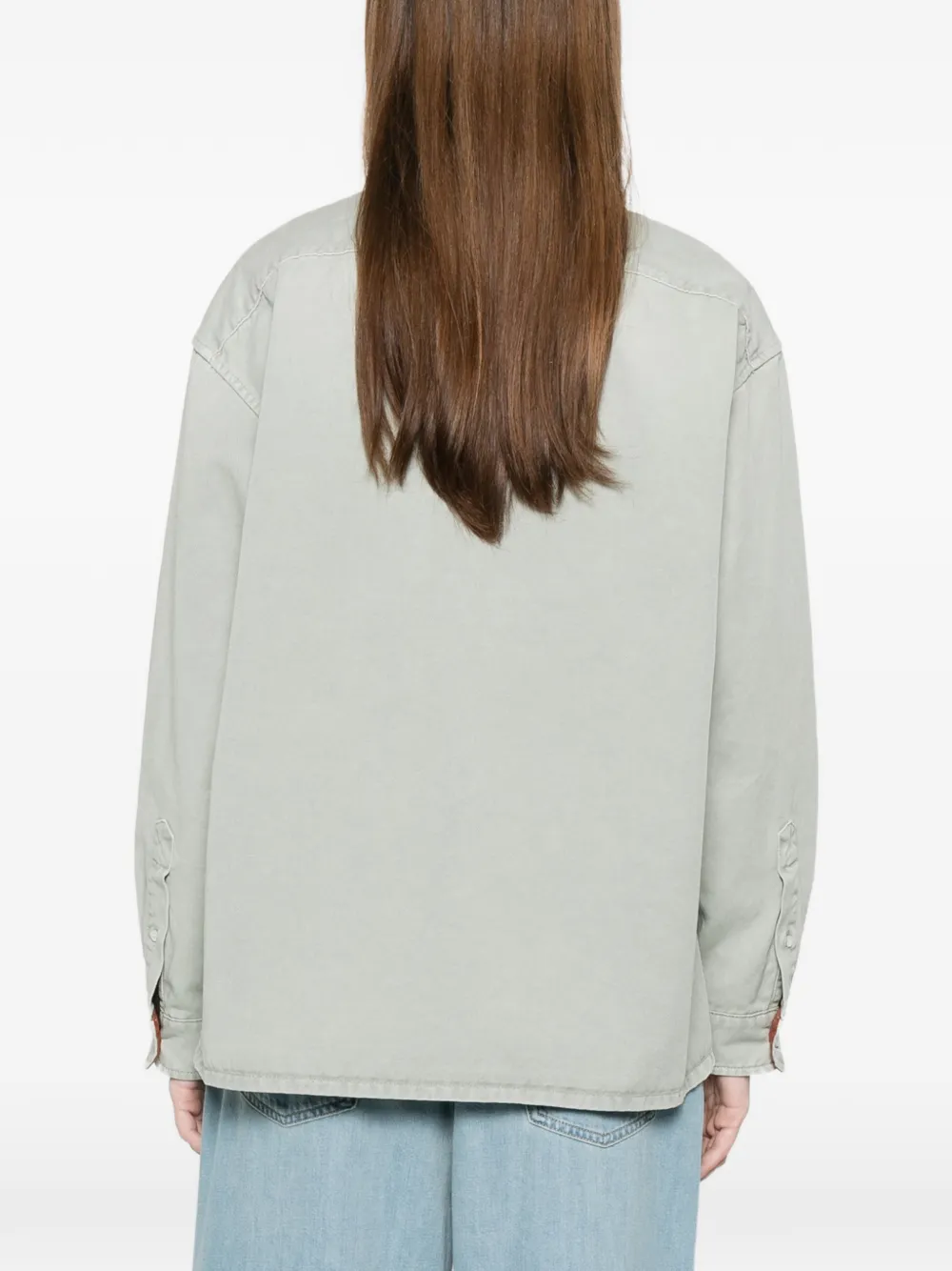 Miu Shirtjack met borstzak Groen