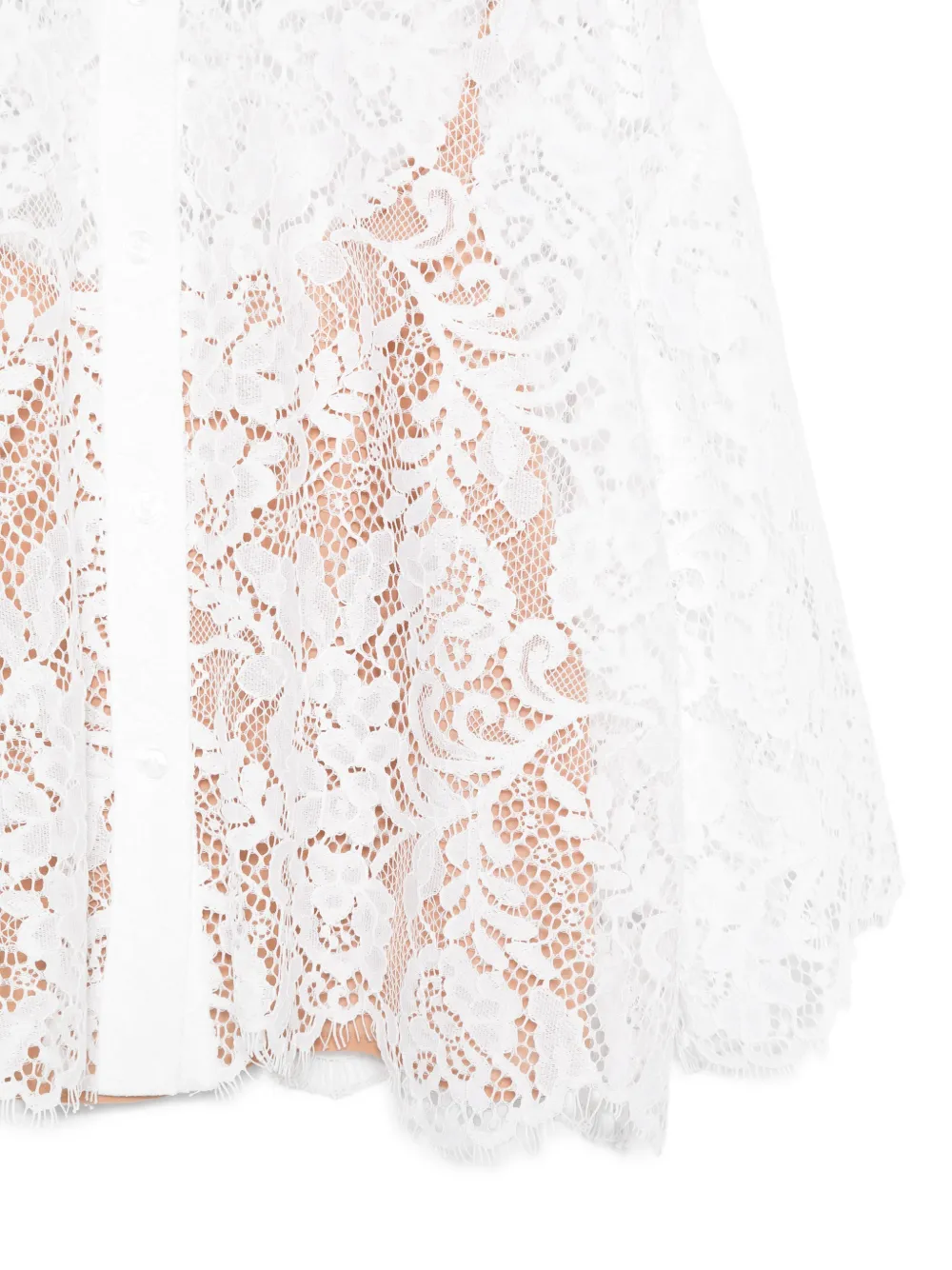  Michael Kors Lace-overlay Shirt - White 