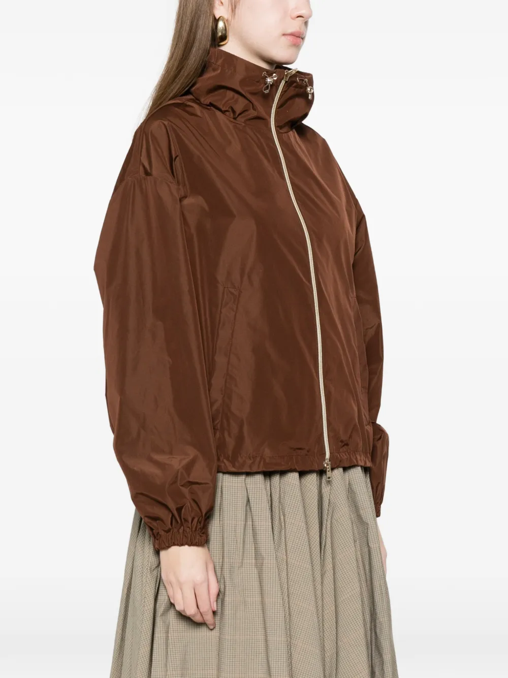 Herno Zip Coat - Brown 