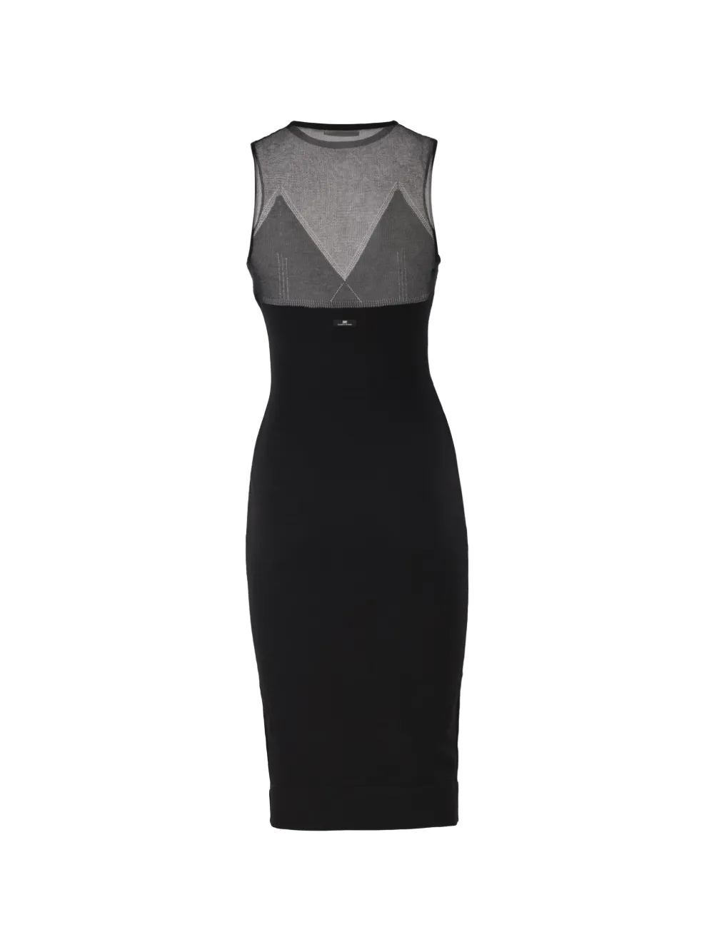 Elisabetta Franchi Jurk met doorzichtig detail Zwart
