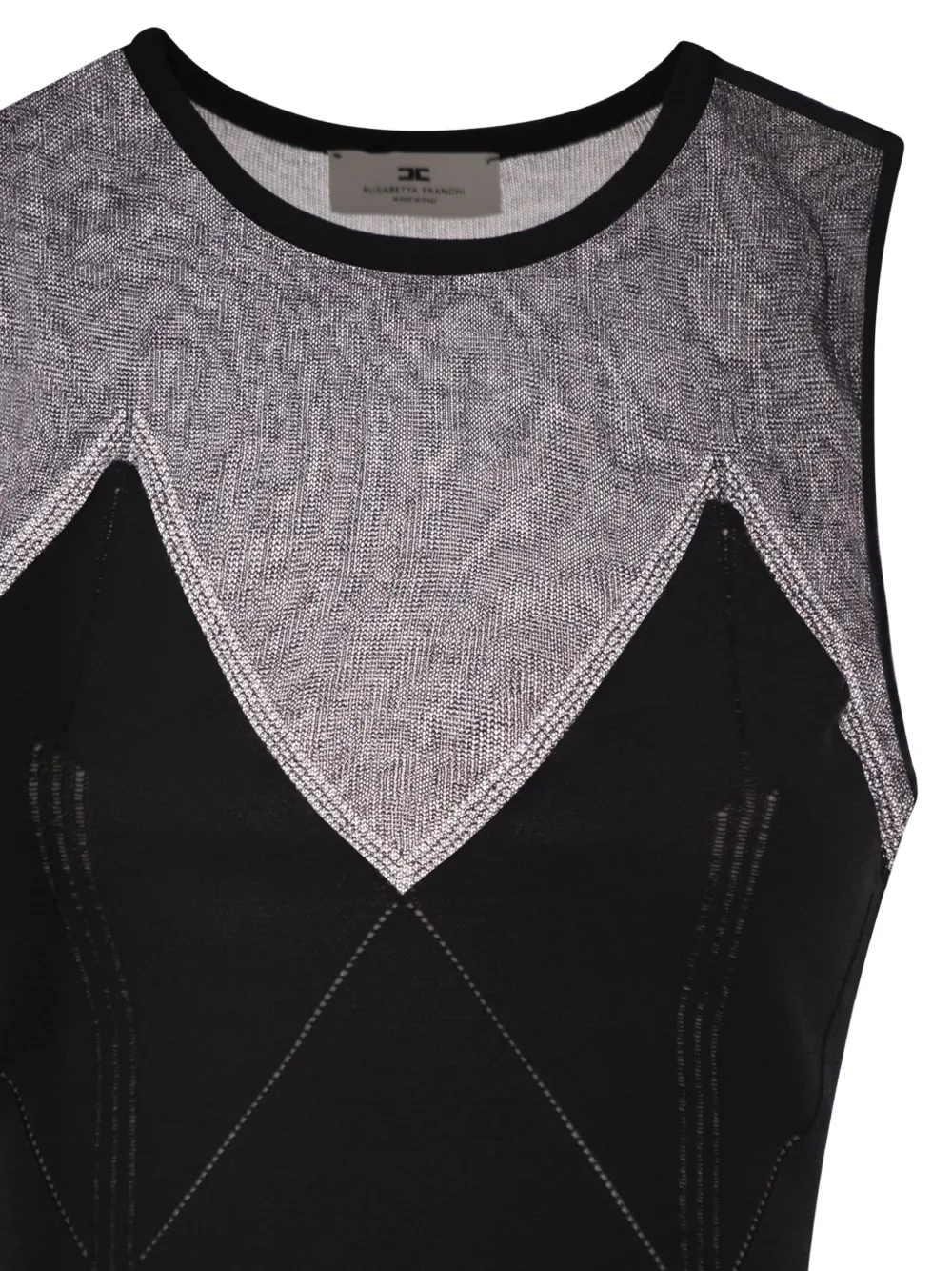 Elisabetta Franchi Jurk met doorzichtig detail Zwart
