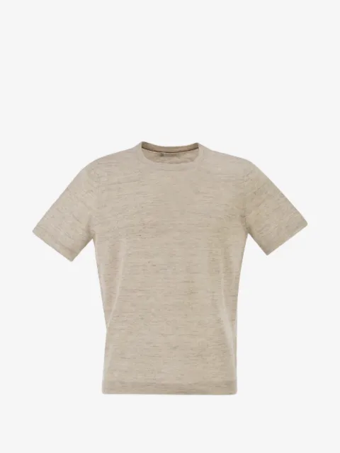 Brunello Cucinelli playera manga corta con cuello redondo