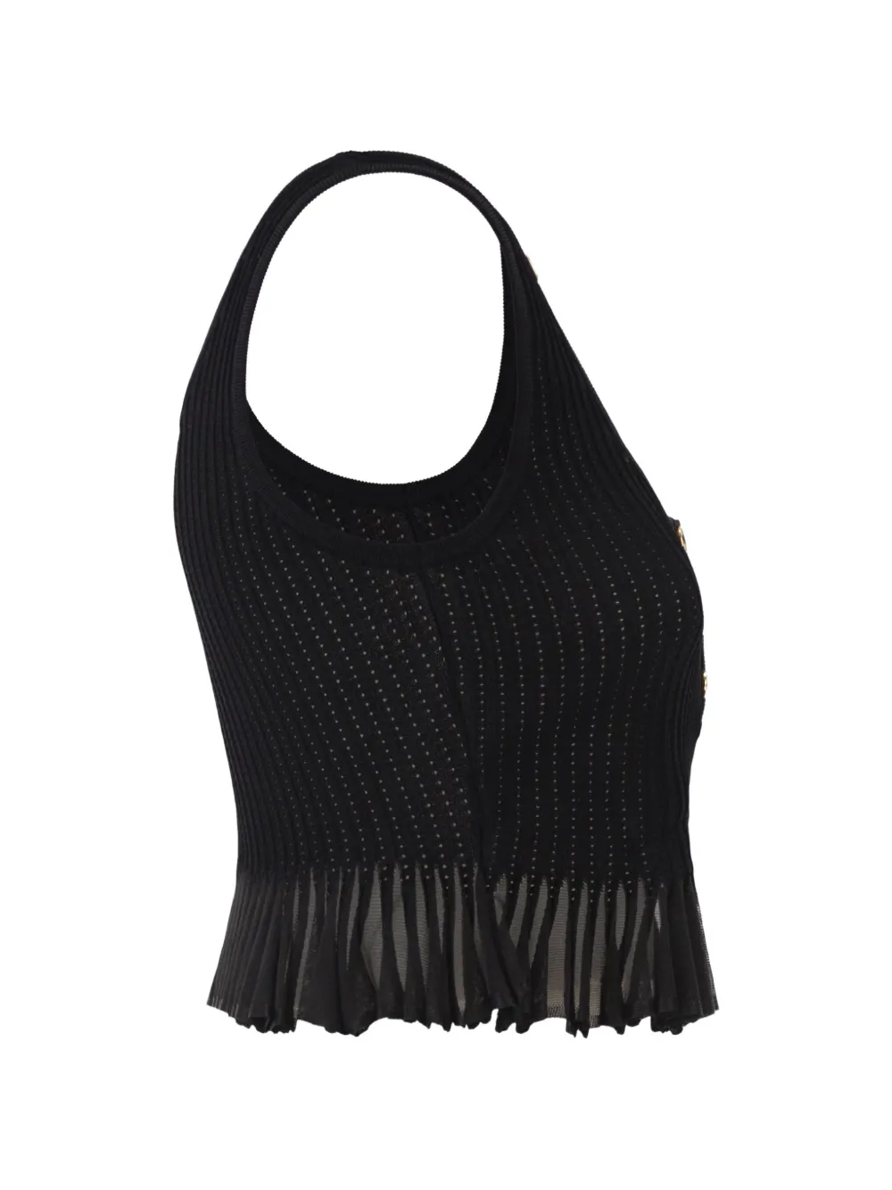  Elisabetta Franchi Button-detail Top - Black 